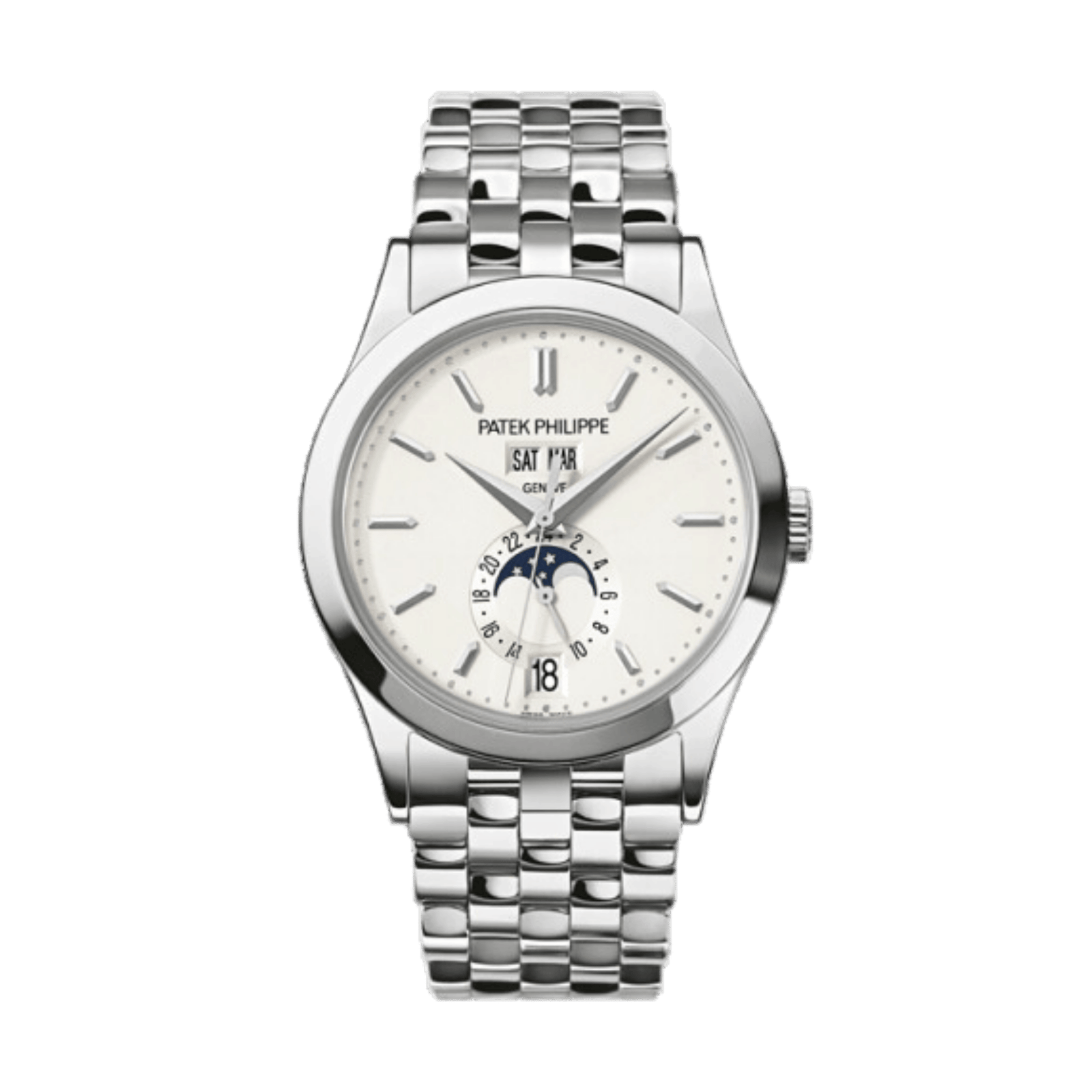 34f29e2909893a5ba1784c395d961f7f.png Annual Calendar White Gold Silver Dial 38mm - Image 1
