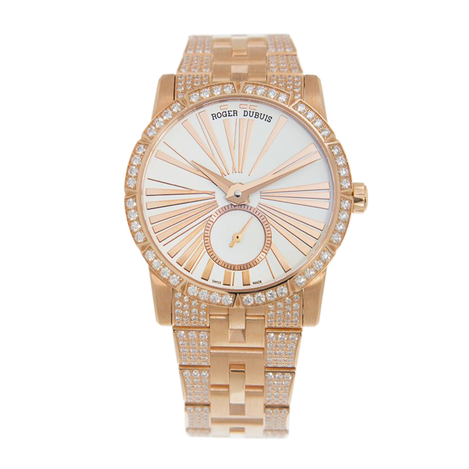 356f3149ba95405ffc3e5d85c8c83103.png Excalibur Rose Gold White Dial 36mm - Image 1