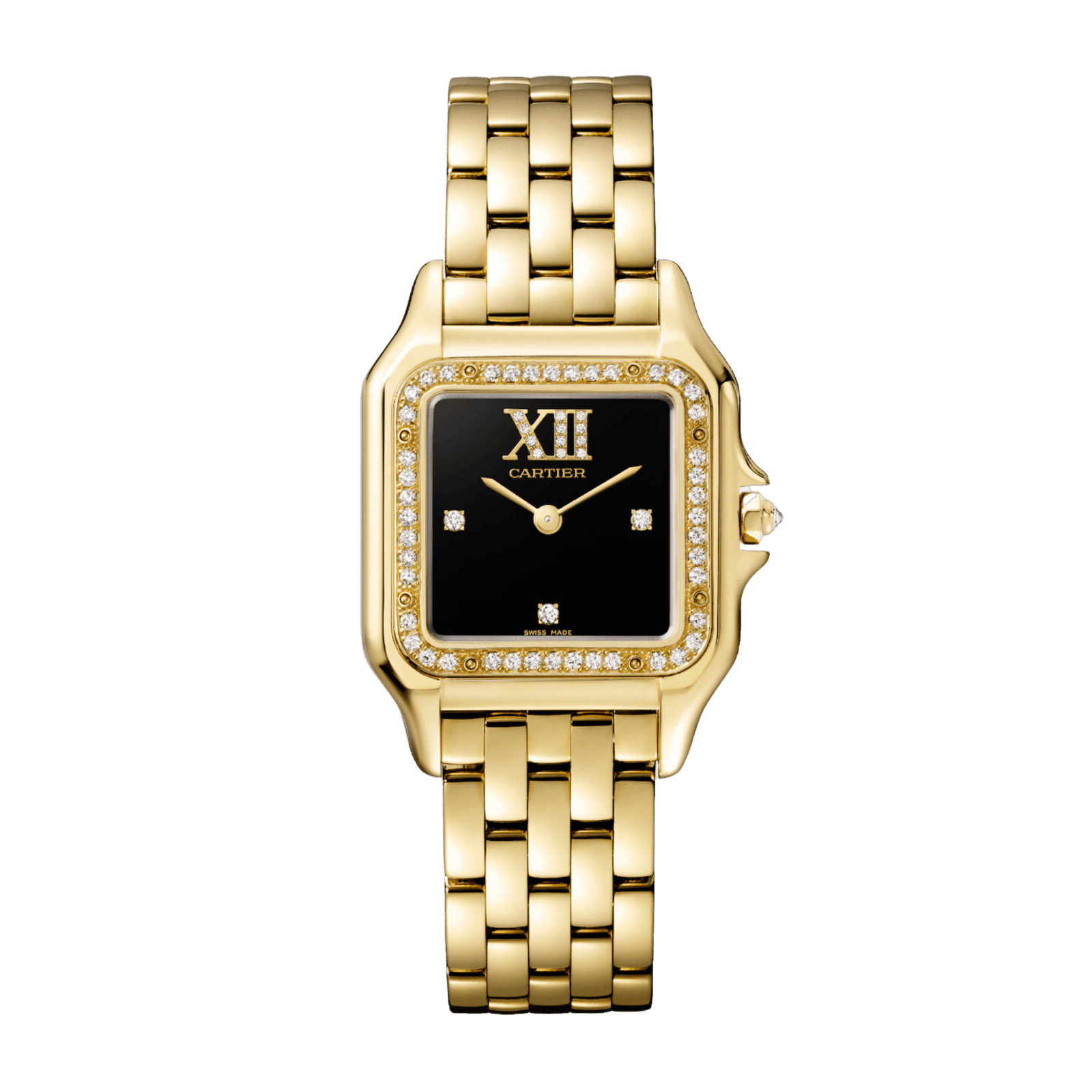 35d53d9d2a66369171ec9ce54a30d9a3.png Panthère de Cartier Yellow Gold Black Dial 26mm - Image 1