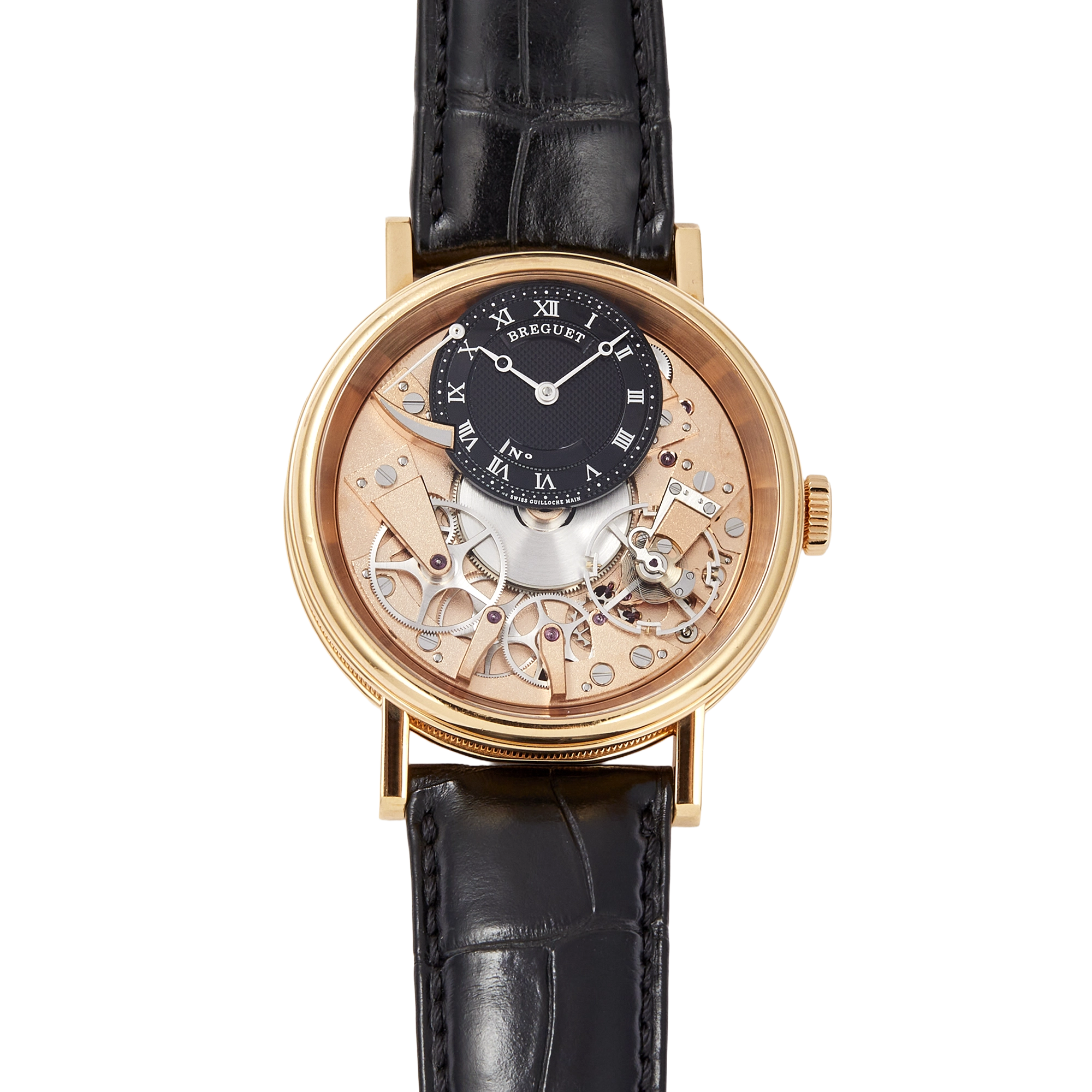 381ebe6212b8908a80ff6ff666848eab.webp Tradition 7057 Rose Gold Black Dial 40mm - Image 1