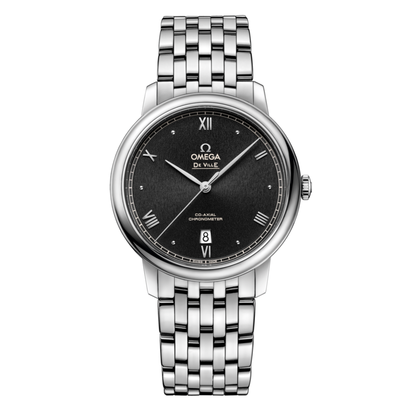 393a884ffe839fa289808ee7292931e6.png De Ville Prestige Steel Black Dial 39mm - Image 1
