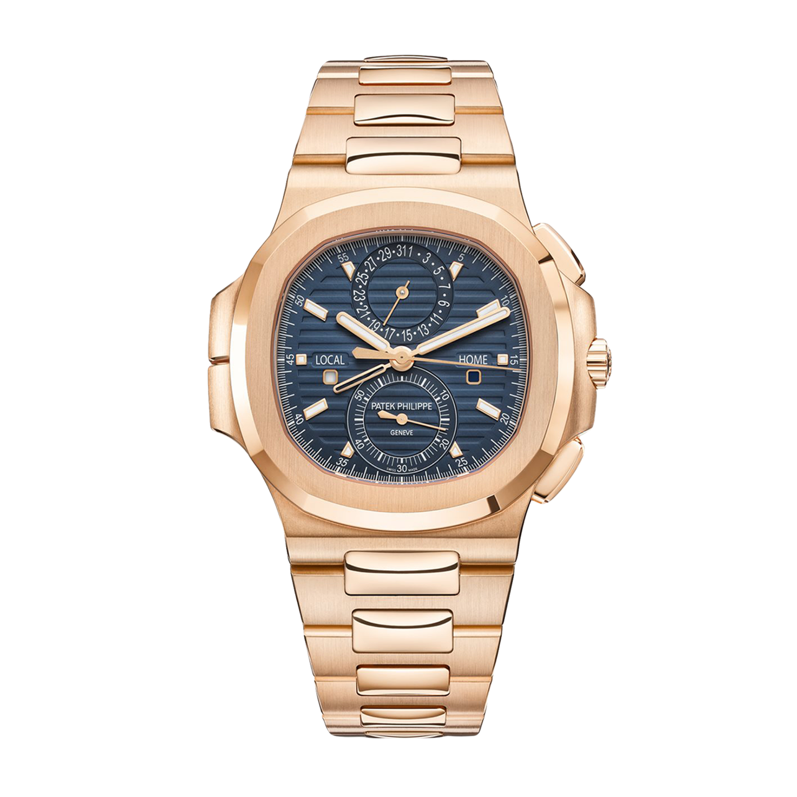 397430be216bca615b4d3e40e731f02a.png Nautilus Travel Time Rose Gold Blue Dial 40mm 【5990/1R-001】 - Image 1