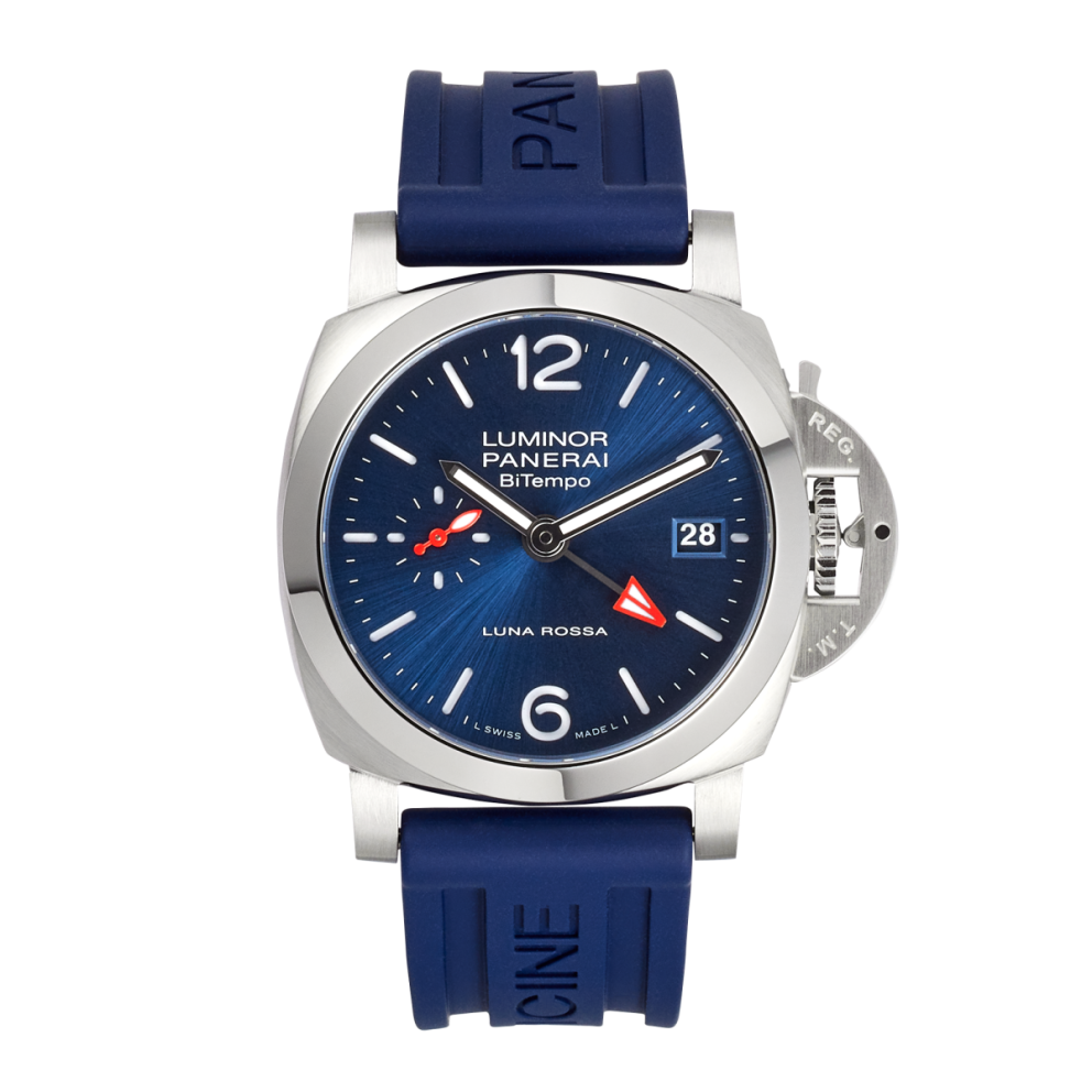 3acc02e3e4a4ae8448ebeb7d54d2e7c0.webp Luminor 1950 BiTempo Luna Rossa Steel Blue Dial 40mm - Image 1