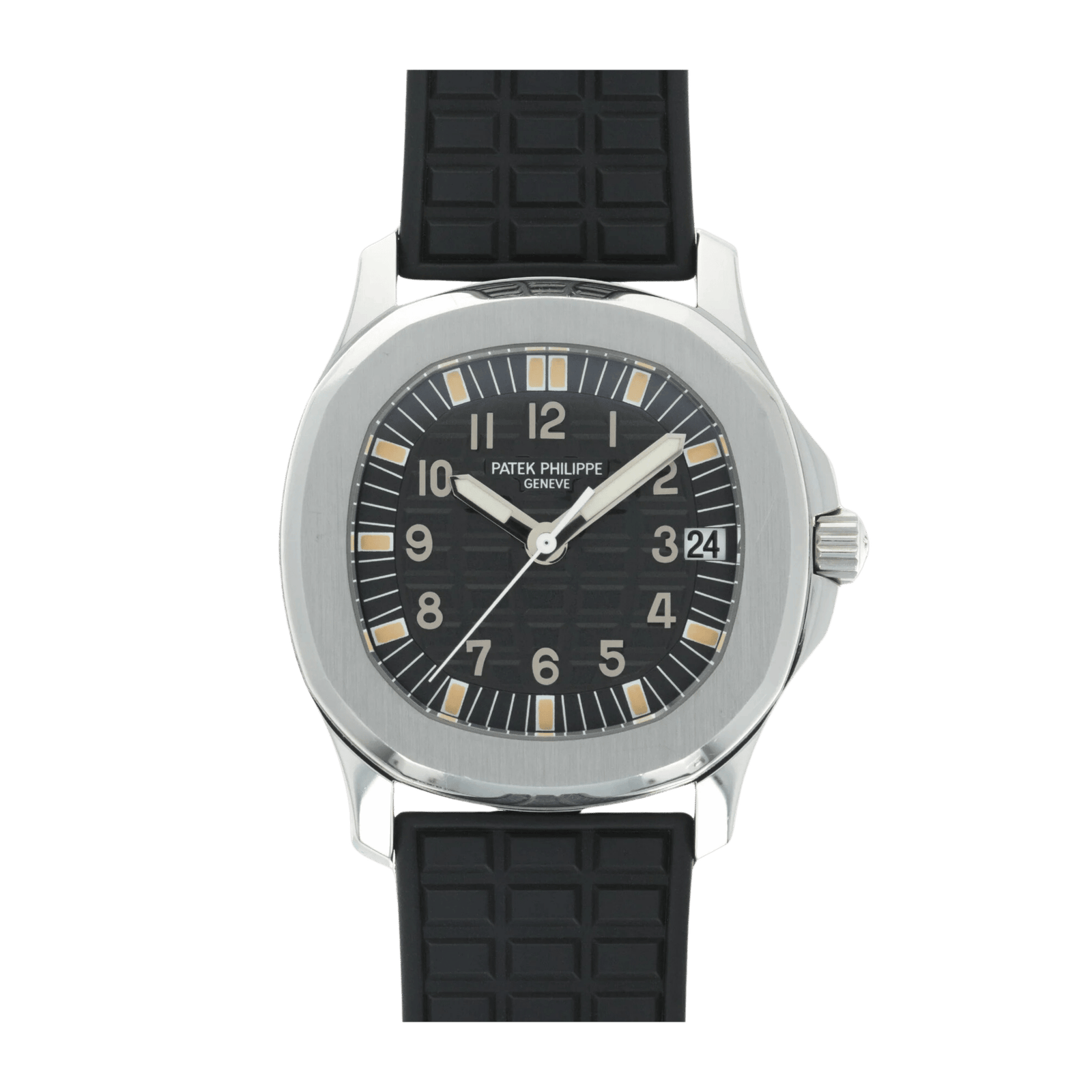 3c23ce9c5147e4846f77e4de45b66f40.png Aquanaut Steel Black Dial 36mm - Image 1