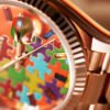 Day-Date Rose Gold Multi-Color Puzzle Dial 36mm - Image 5