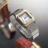 Vintage Santos Yellow Gold & Steel White Dial 24mm - Image 2