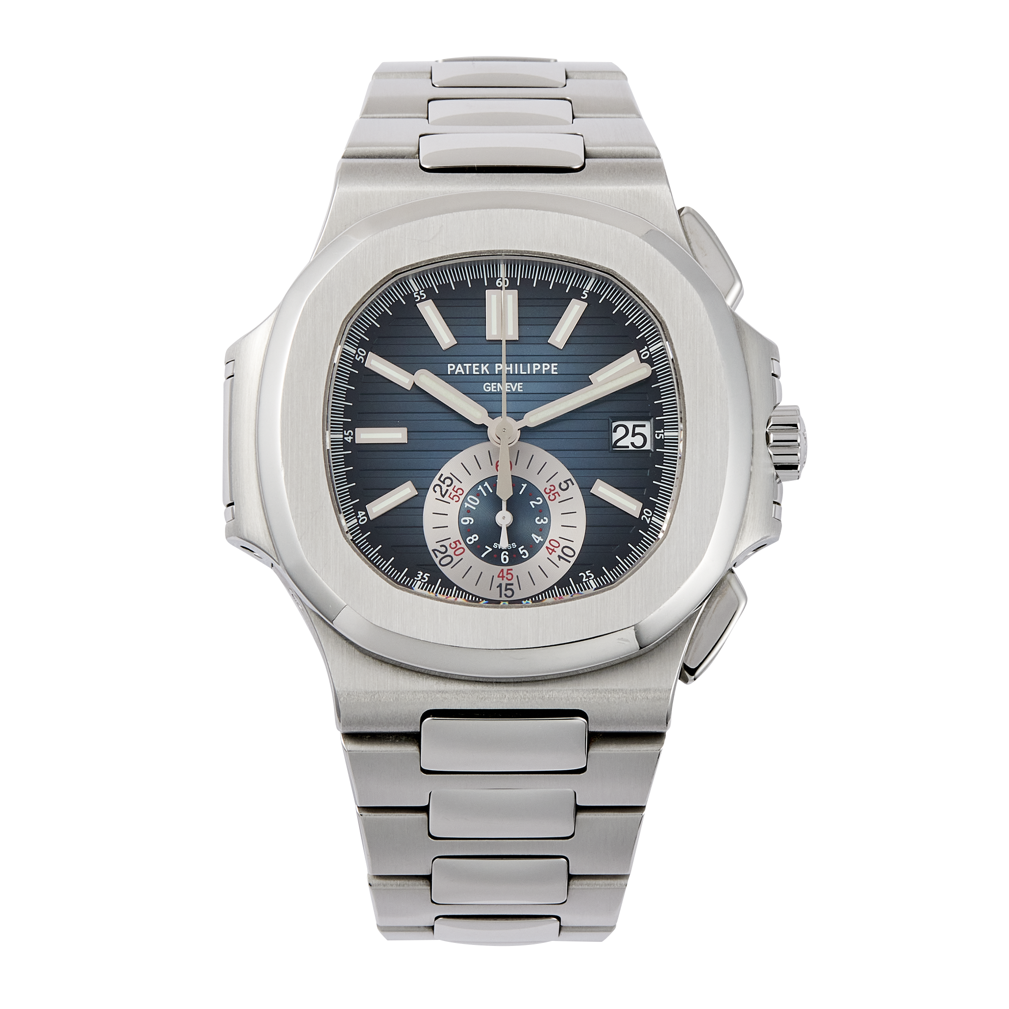 4044bf0e14f218ca61980597a4026038.webp Nautilus Chronograph Steel Blue Dial 40mm - Image 1