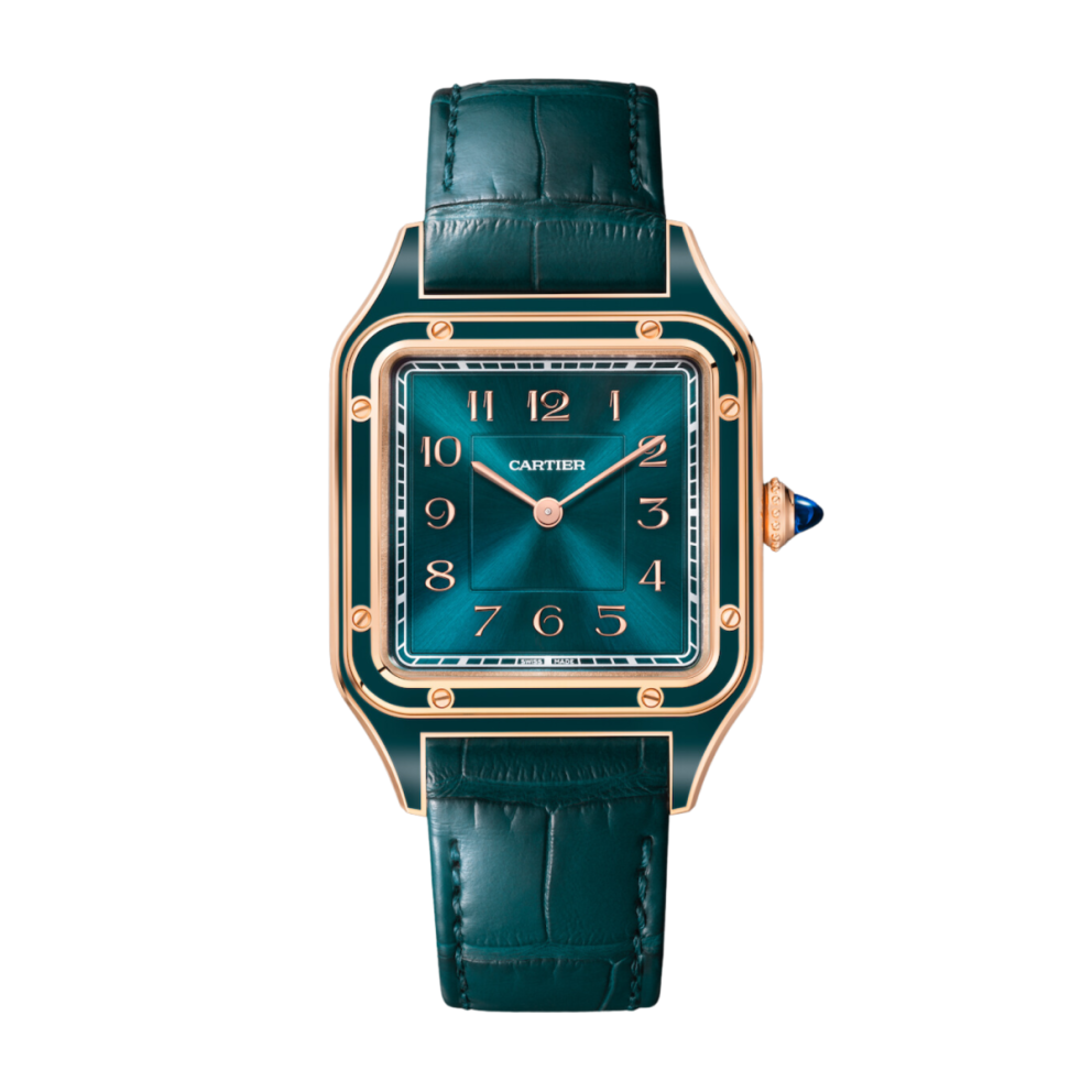41d7d92d36d59e20b9948ba8c4bb0d55.webp Santos-Dumont Rose Gold Blue Dial Limited Edition 31mm - Image 1