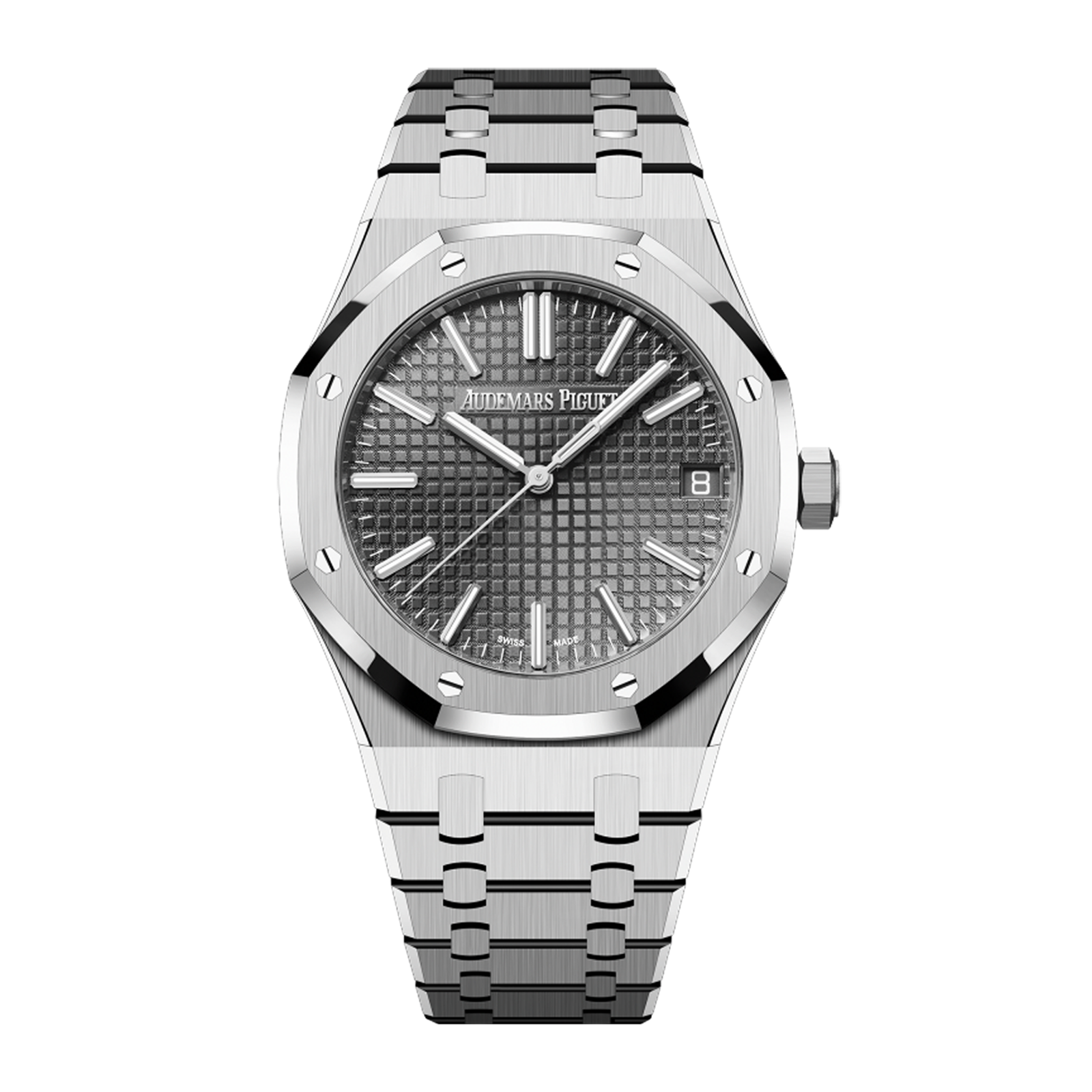 41f9e6ba9b1312950dc444829f1c87af.png Royal Oak Selfwinding "50th Anniversary" Steel Grey Dial 41mm - Image 1