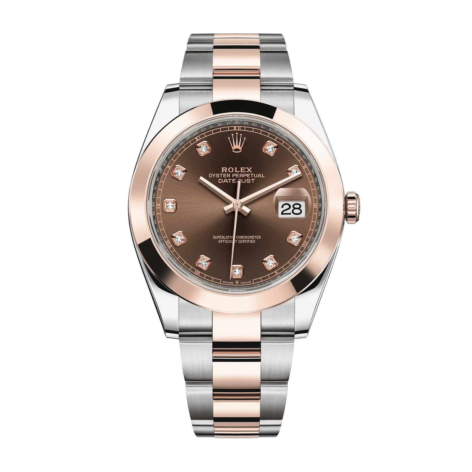 420576de3f13bd9124a37a0aad181ec3.png Datejust Rose Gold & Steel Brown Dial 41mm - Image 1
