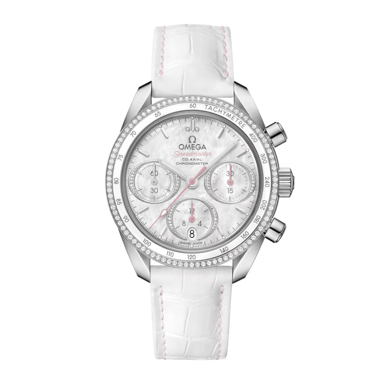 42b04d27b11e2e7e702264035a08ef98.png Speedmaster Steel Diamond Mother of Pearl Dial 38mm - Image 1