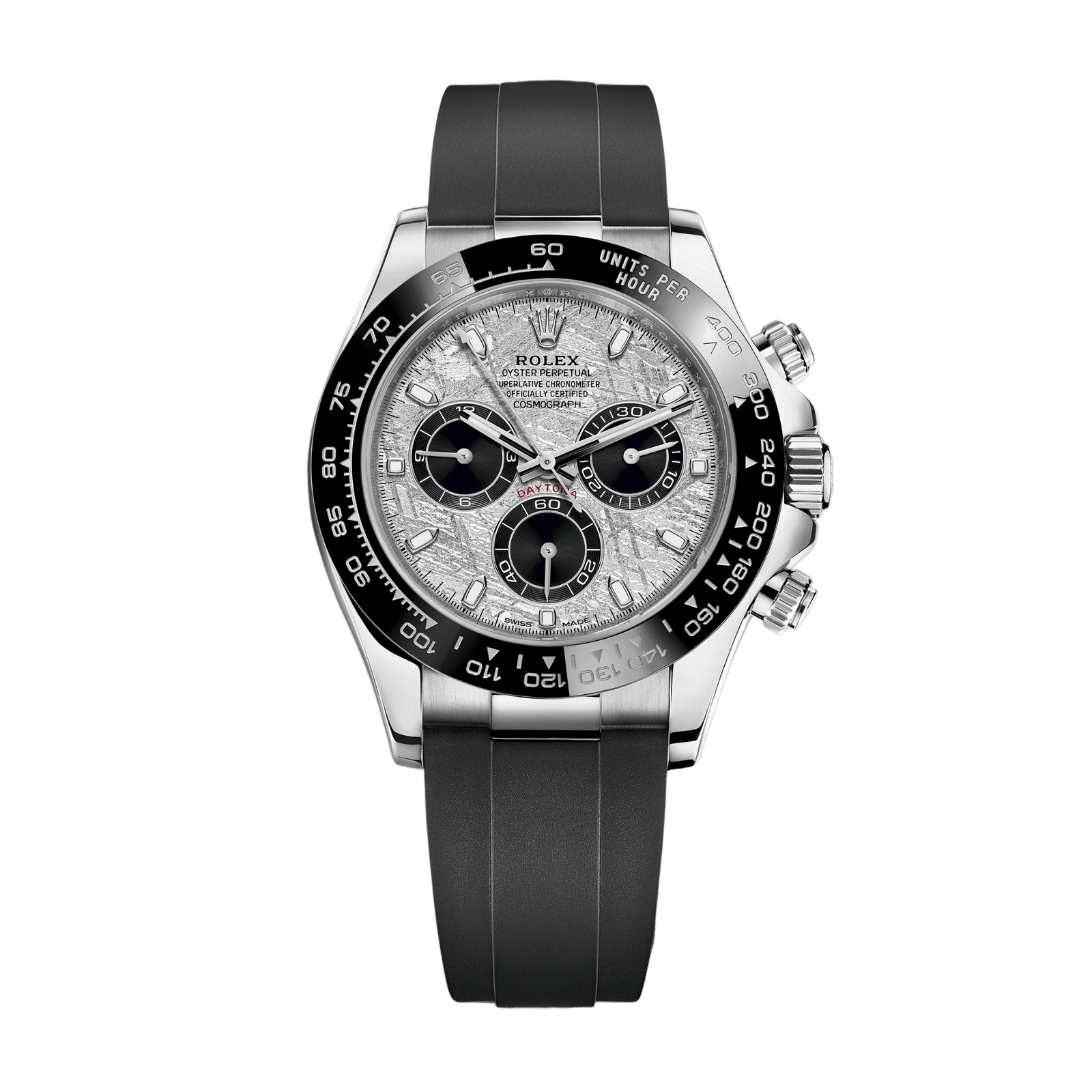 43b247a4f9ed645388c3d7f5201066e6.png Daytona White Gold Oysterflex Meteorite Dial 40mm - Image 1