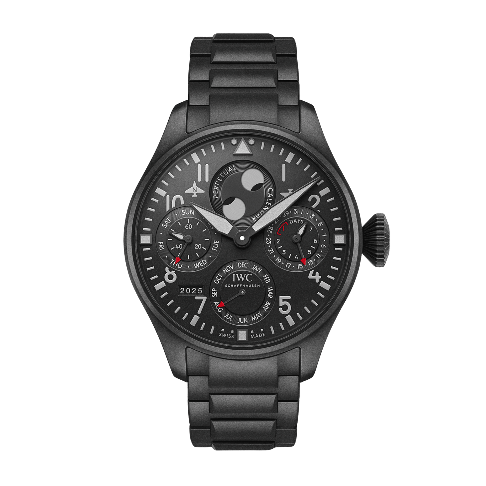 44fcfa78f0ea2d5e406dca23ecc95e58.png Big Pilot's Watch Perpetual Calendar Top Gun Ceratanium Black Dial 46mm - Image 1