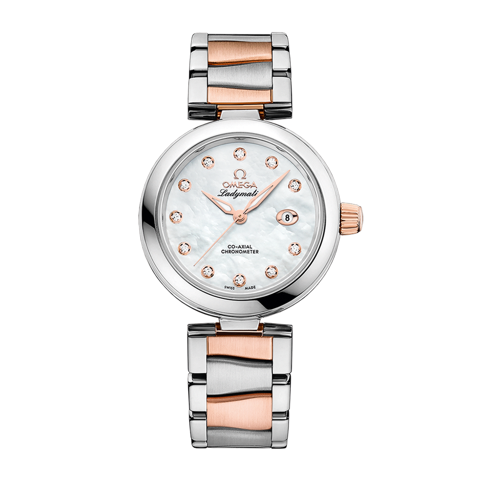 4529d07949d092d58e27edbc3fb01600.png LadyMatic Rose Gold & Steel Mother of Pearl Dial 34mm - Image 1