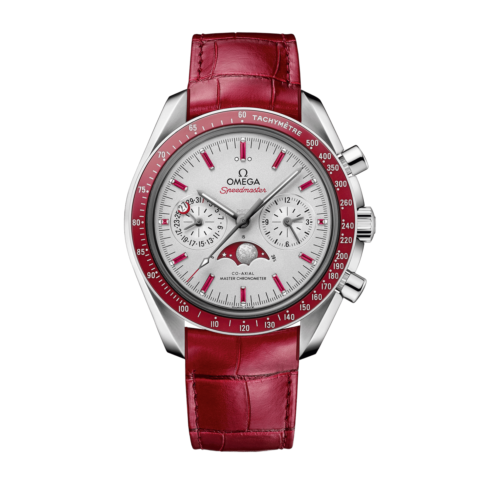 4962bef5e5331d2991240d7a692857f8.png Speedmaster Moonphase Chronograph Platinum Silver Dial 44mm - Image 1
