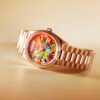 Day-Date Rose Gold Multi-Color Puzzle Dial 36mm - Image 2