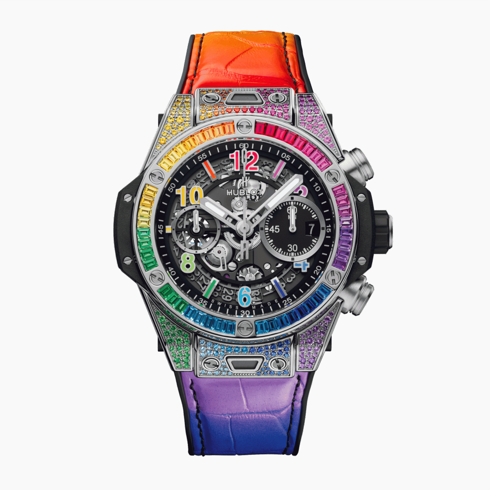 4aa20e787a08458367df716c68493542.png Big Bang Unico Titanium Rainbow Skeleton Dial 42mm - Image 1