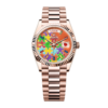 Day-Date Rose Gold Multi-Color Puzzle Dial 36mm