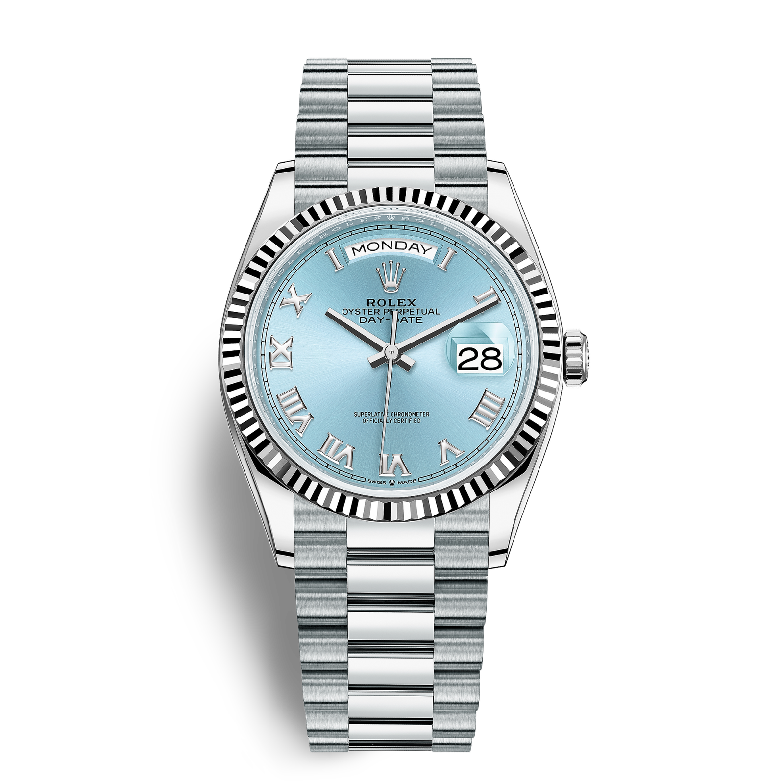 4c667278347808a58b78278bf13ae7ef.png Day-Date Platinum Blue Dial 36mm - Image 1