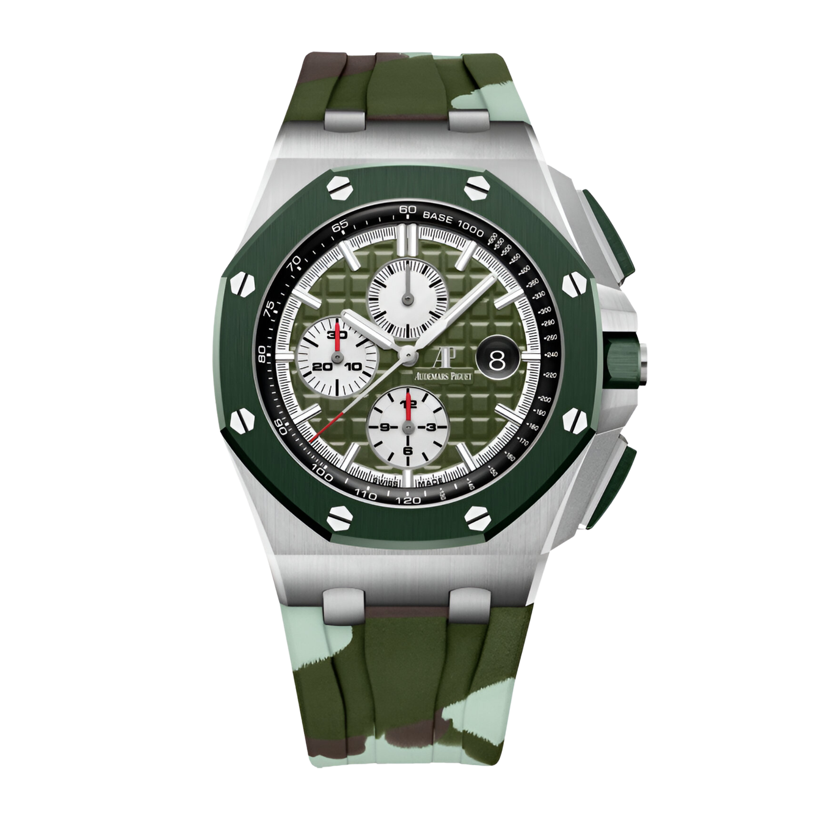 4fd0e422901a970e02bea53ae967d865.png Royal Oak Offshore Steel Green Dial 44mm - Image 1