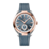 Aqua Terra Small Seconds Rose Gold & Steel Blue Dial 41mm