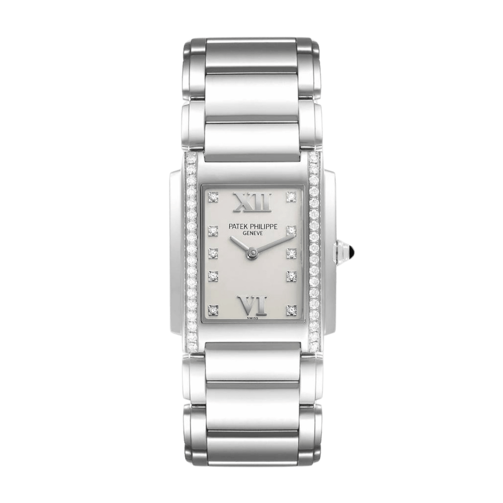 505e7e70e7df8731002d66f99ea1890d.png Twenty~4 Steel Diamond White Dial 25mm - Image 1