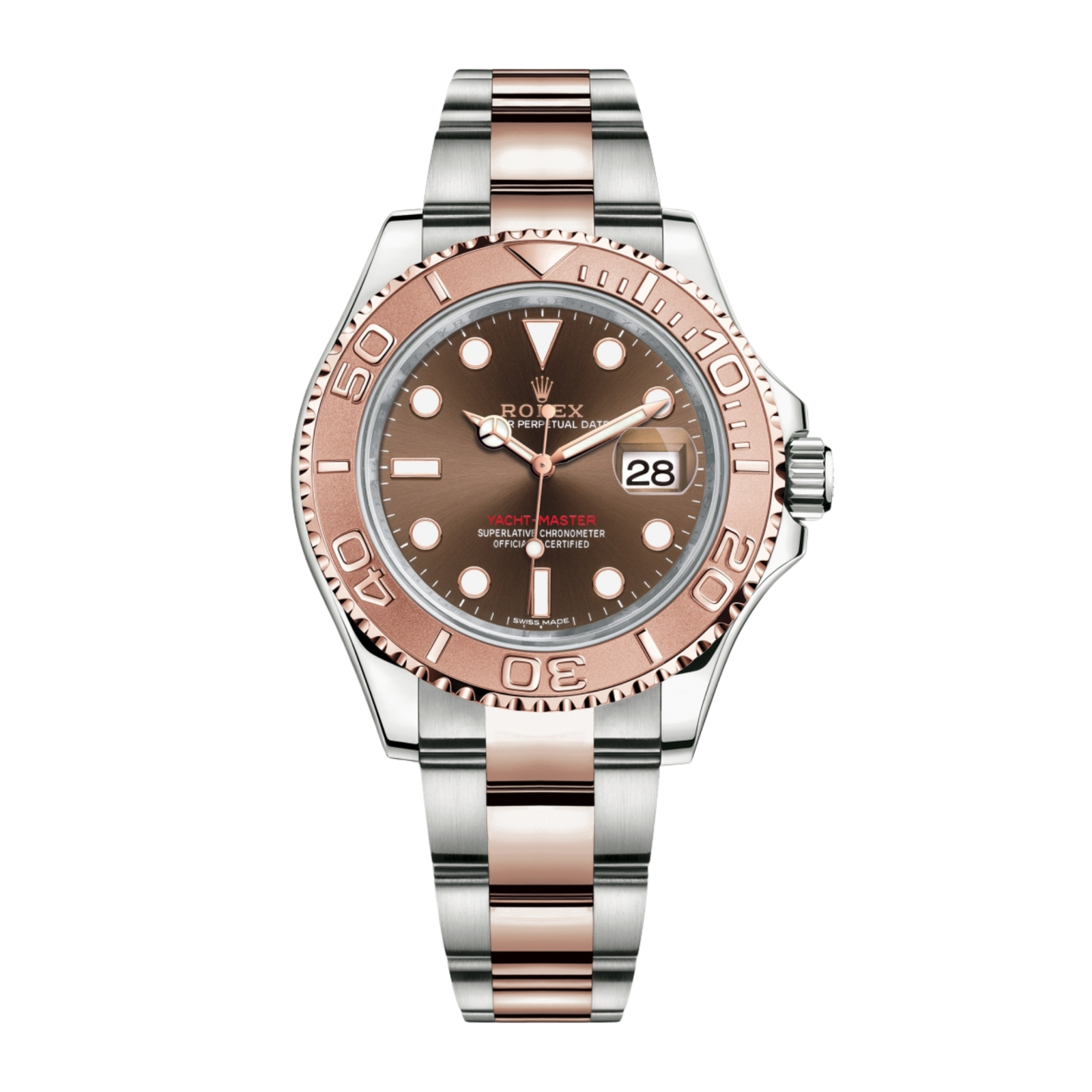 52001f7af6e06675326c6d83c98b1adf.png Yacht-Master 40 Rose Gold & Steel Brown Dial 40mm - Image 1