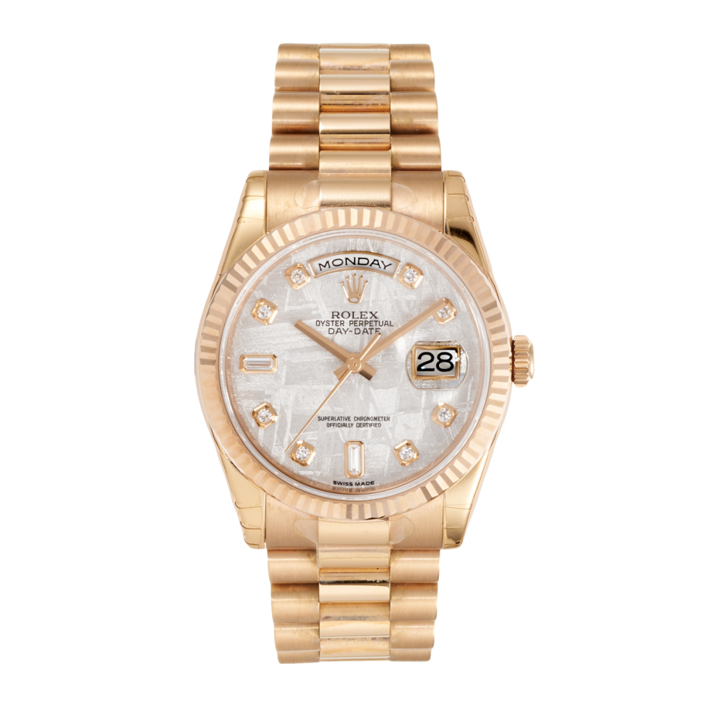 5259e15780ff0cbad4eb653cde922139.webp Day-Date Rose Gold Meteorite Dial 36mm - Image 1