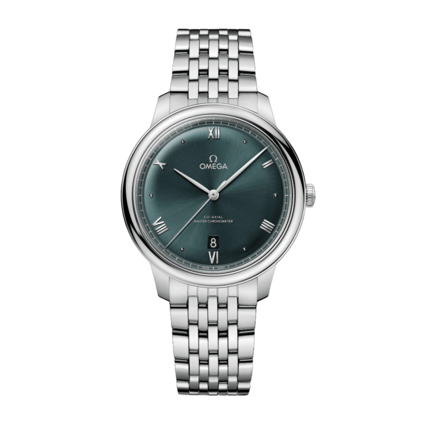 54143c438dc11e89e856aa2db8175f32.png De Ville Prestige Chronometer Steel Green Dial 40mm - Image 1