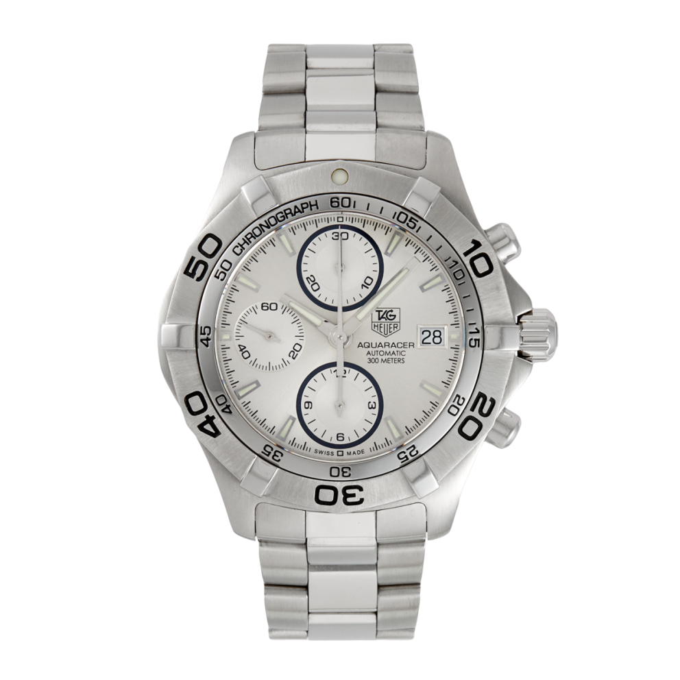 57bf72e007a50a0b9ec41ca5ffec13d2.webp Aquaracer Chronograph Steel White Dial 41mm - Image 1