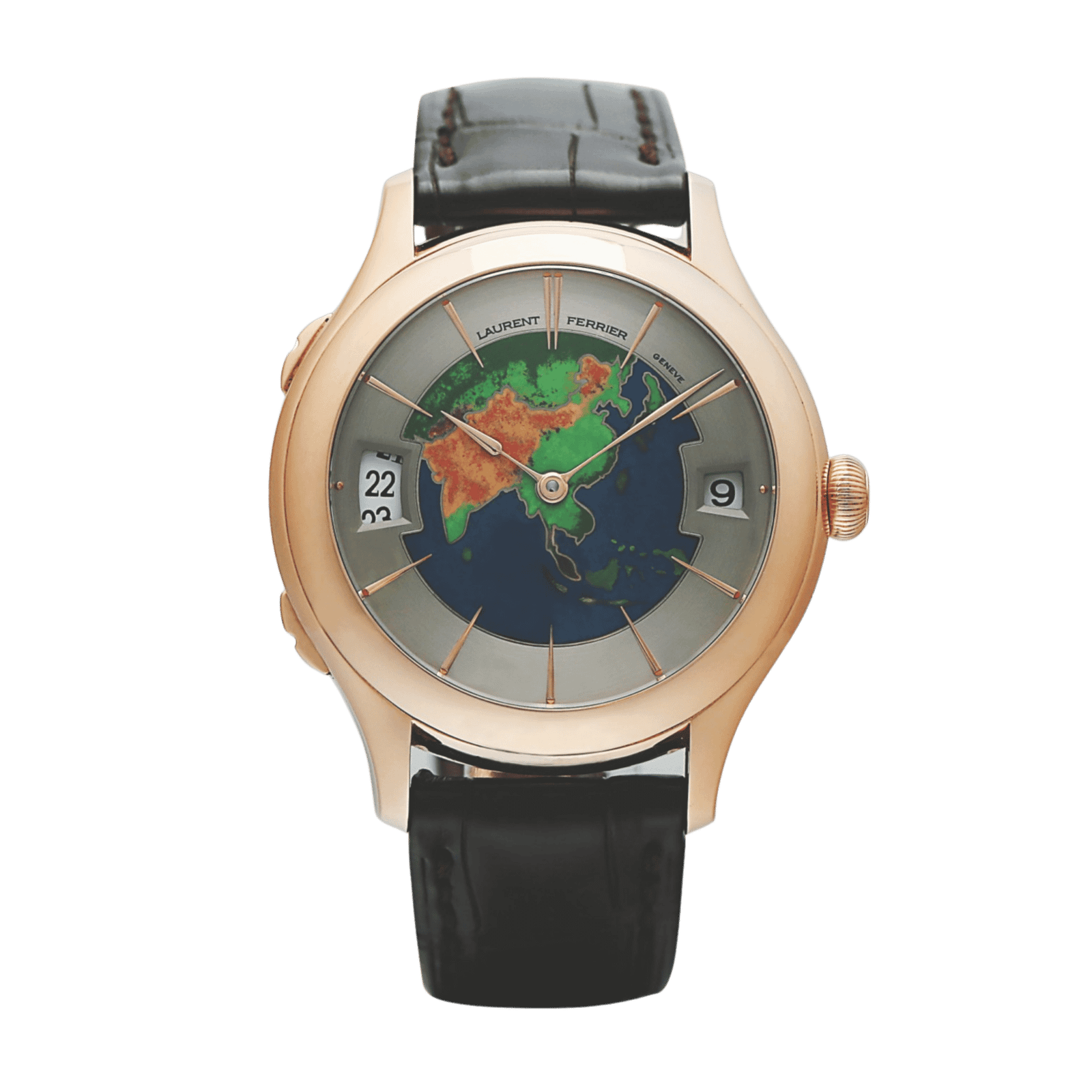 581a8c6739c9e48a6a189df45576bbb9.png Galet Traveller Asia Rose Gold Enamel Dial 41mm - Image 1
