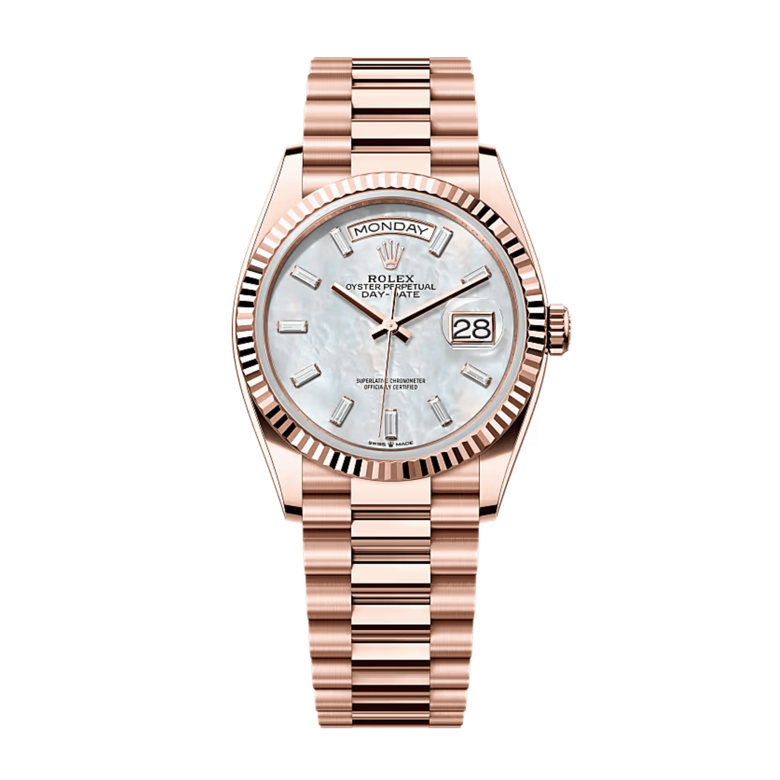 58346e64a6e08c10e04b44c57946bac6.png Day-Date Rose Gold Mother of Pearl Dial 36mm - Image 1