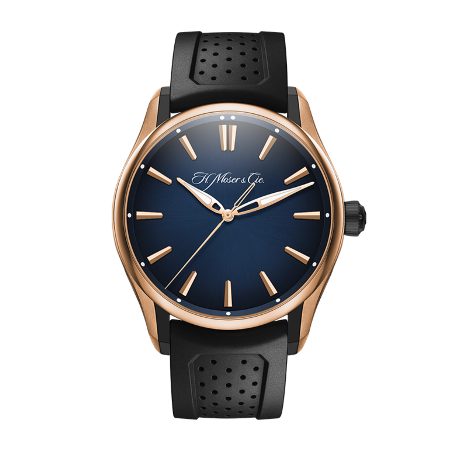 58383e893609401c70666c111697ae1d.png Pioneer Centre Seconds Rose Gold & Titanium Blue Dial 43mm - Image 1