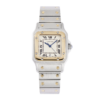 Vintage Santos Galbee Yellow Gold & Steel Silver Dial 28mm