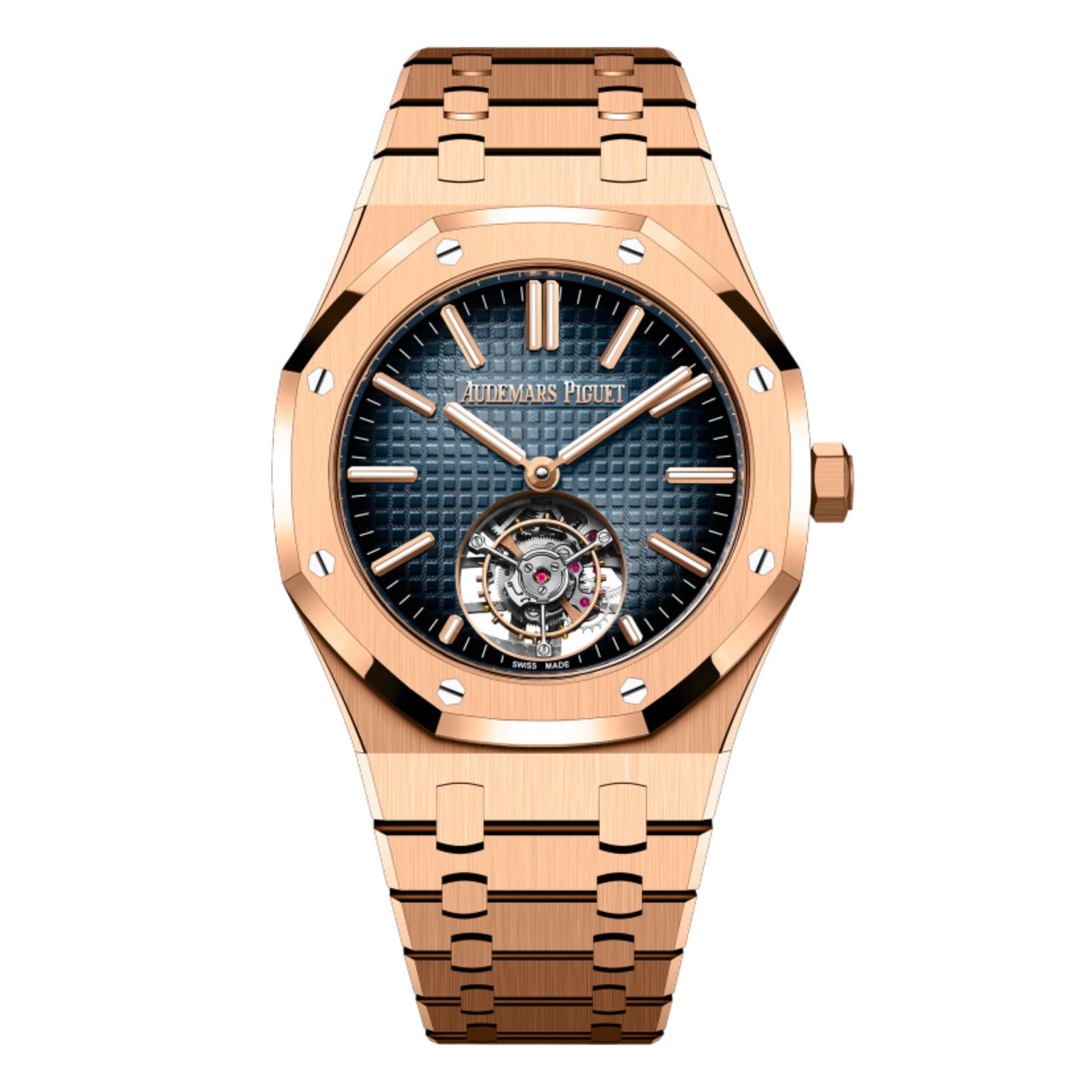 5b3ee39e970a1f31b14c24bc36350ee5.png Royal Oak Royal oak Flying Tourbillon "50th Anniversary" Rose Gold Blue Dial 41mm - Image 1