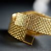 Vintage Ultra-Thin Yellow Gold Champagne Onyx Dial 31mm - Image 4