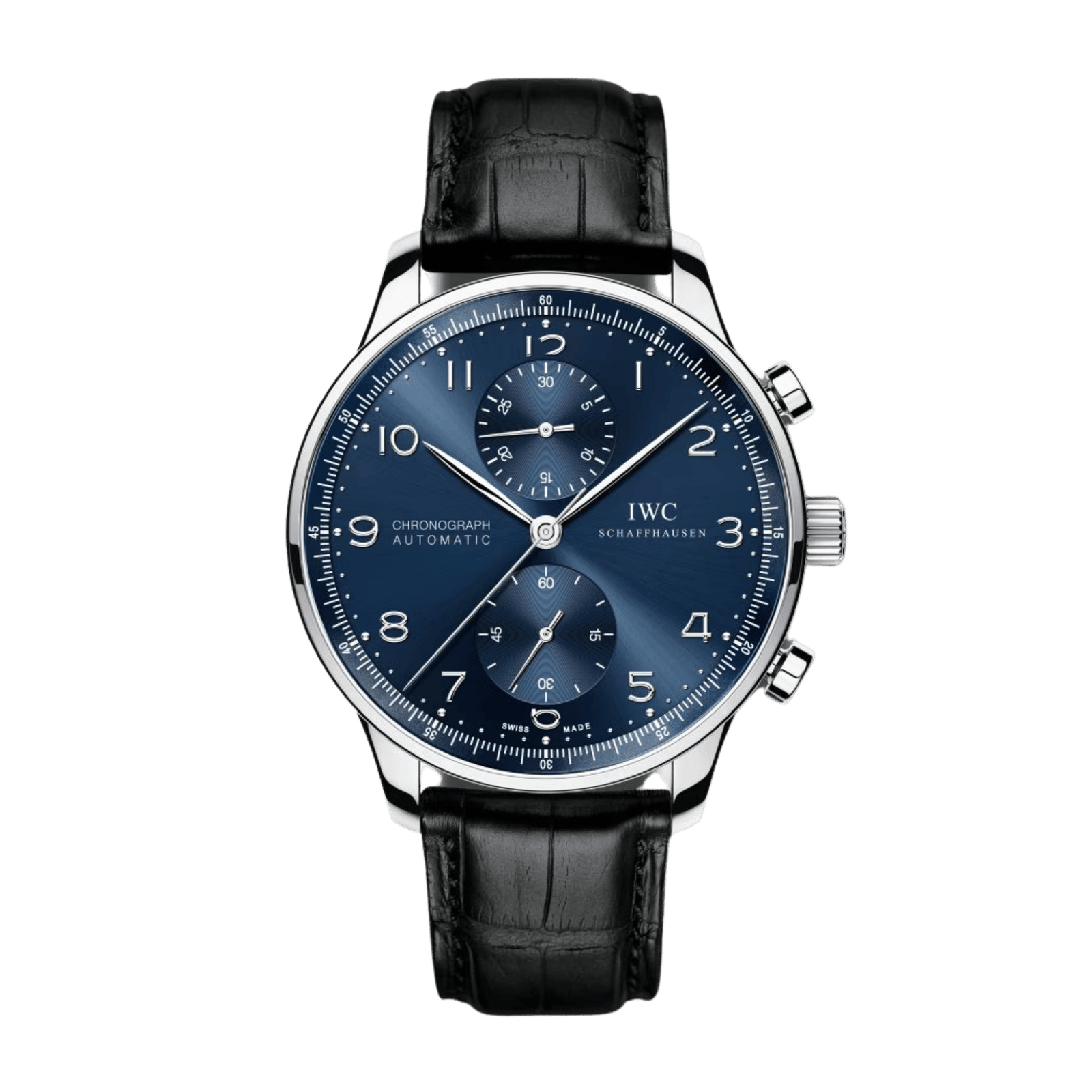 5bdbfe3c151343f94bf5901dd8cfcaa7.png Portuguese Chrono Steel Blue Dial 40mm - Image 1