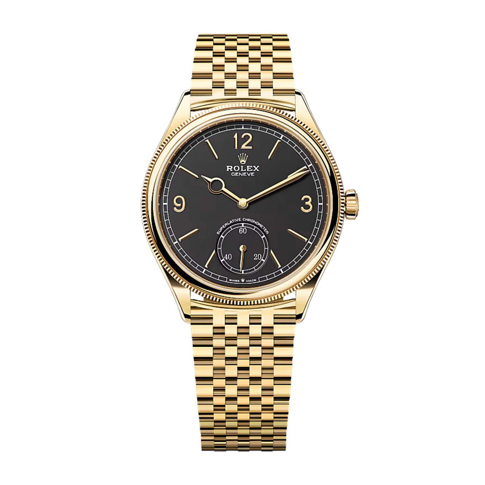 5c454568119bbd9e231523e770a29854.png 1908 Yellow Gold Black Dial 39mm - Image 1