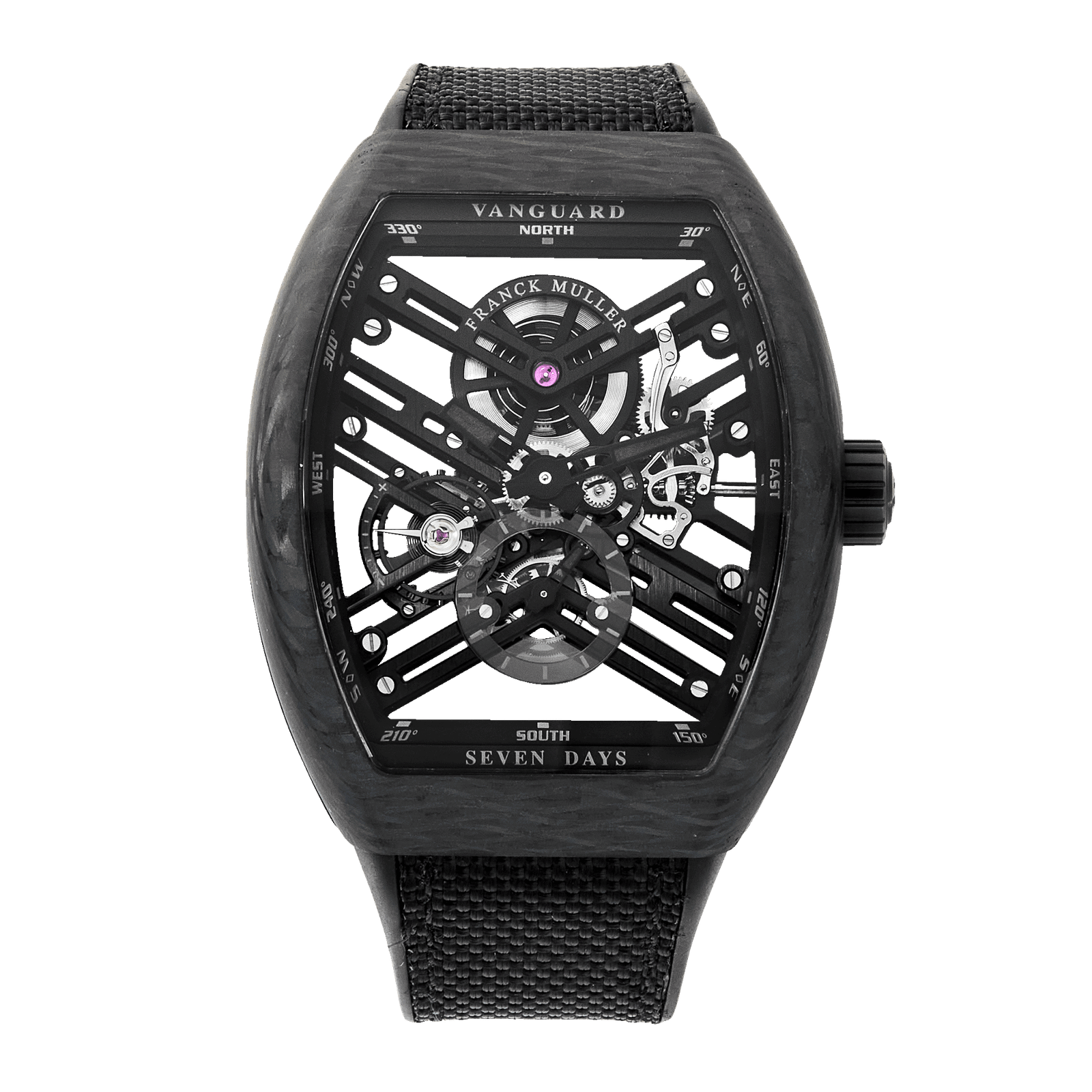 5c96dfacfa279626d2fb02259329c653.png Vanguard Seven Days Carbon Skeleton Dial 44mm - Image 1
