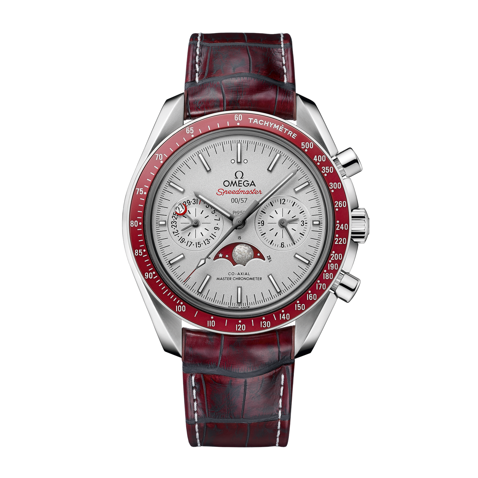 5fb55515a5c320d1efe230122f6710bc.png Speedmaster Moonphase Chronograph Platinum Silver Dial 44mm - Image 1