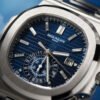 Nautilus Chronograph White Gold "40th Anniversary" Blue Dial 44mm - Image 4
