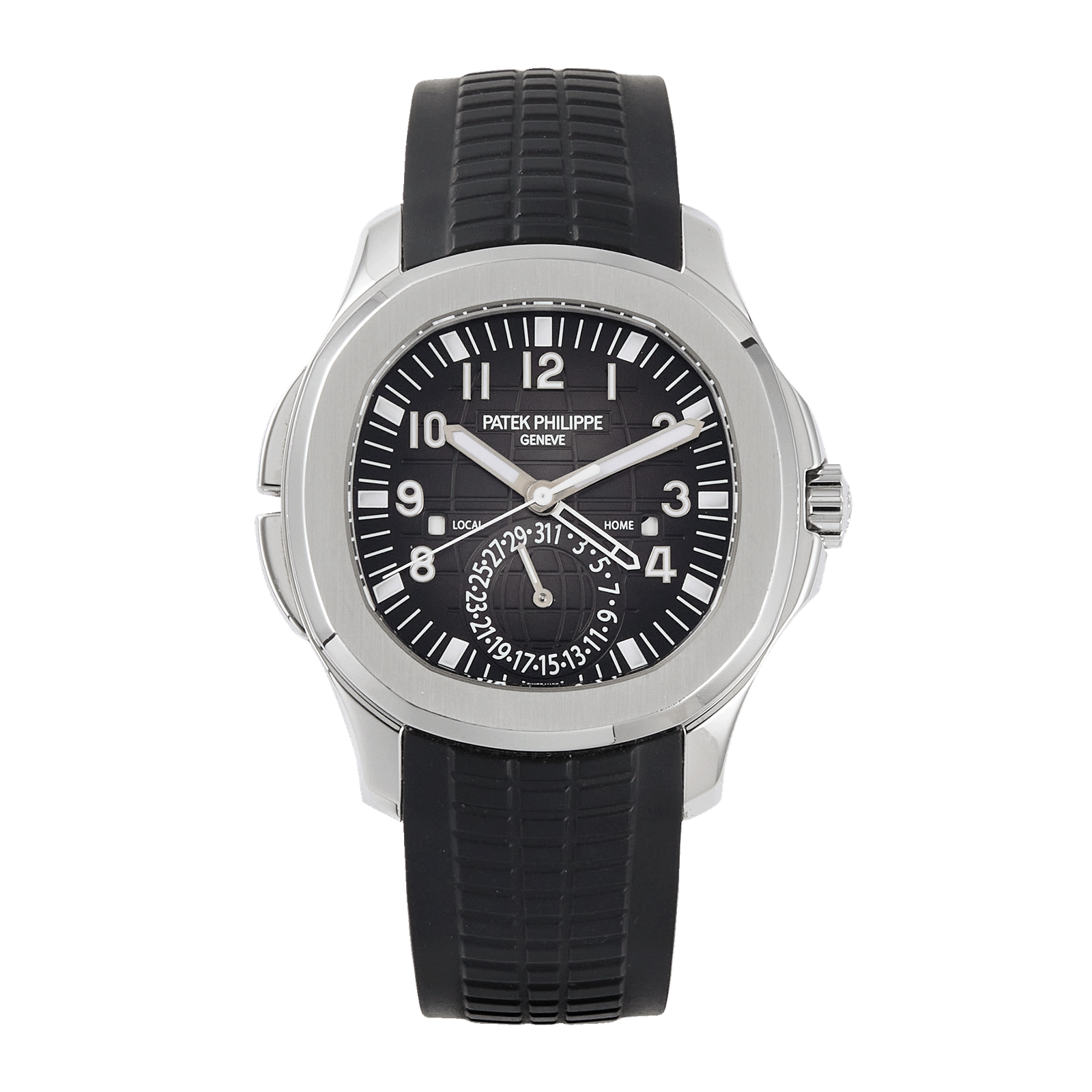 637c5d39a2d64a51aedddbe272522fd3.png Aquanaut Travel Time Steel Black Dial 40mm【only watch】 - Image 1