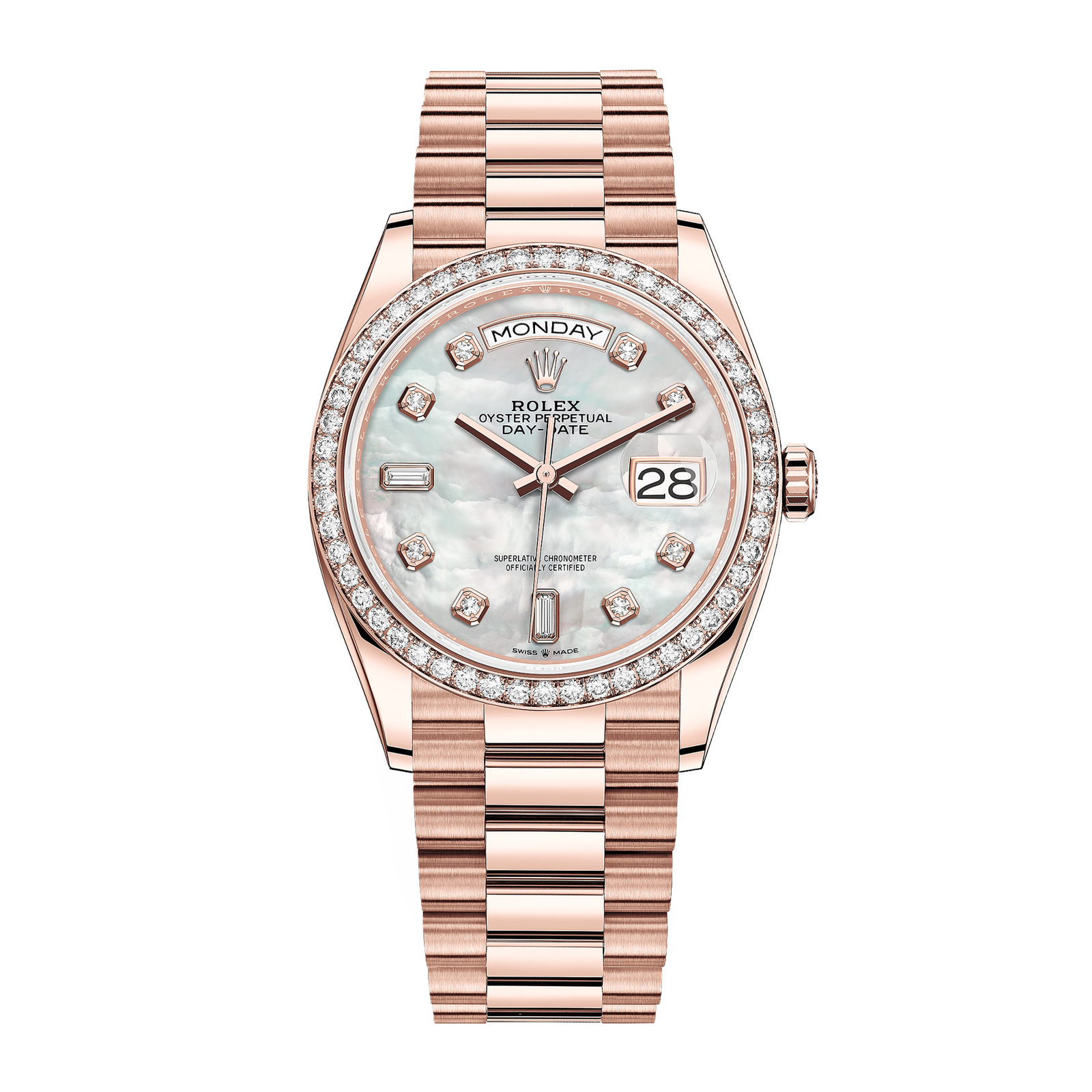 64cdca89241d6400373cf3a8d446a864.png Day-Date Rose Gold Mother of Pearl Dial 36mm - Image 1