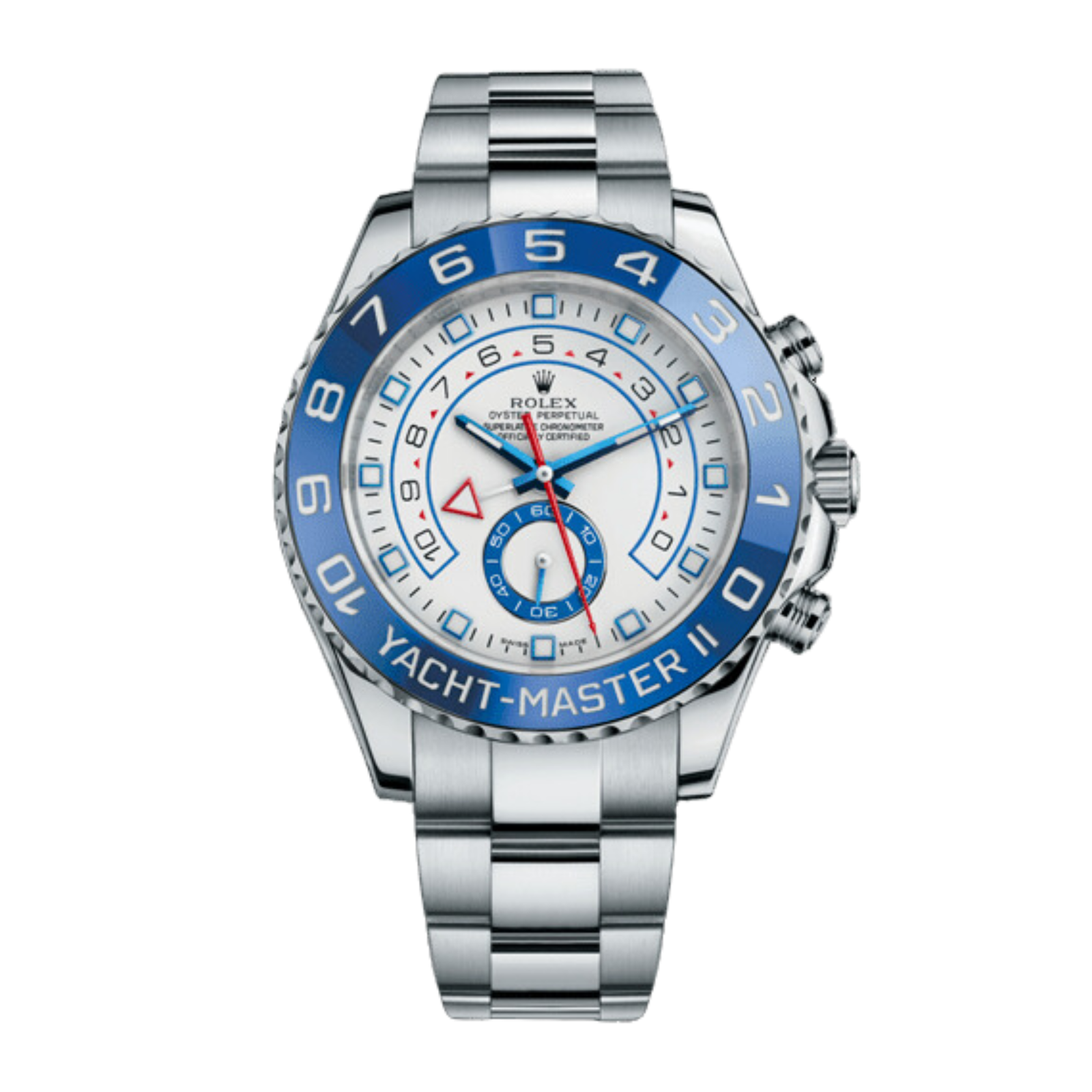 651483b5b8d0b40193b128fac0425c70.png Yacht-Master II Steel White Dial 44mm - Image 1