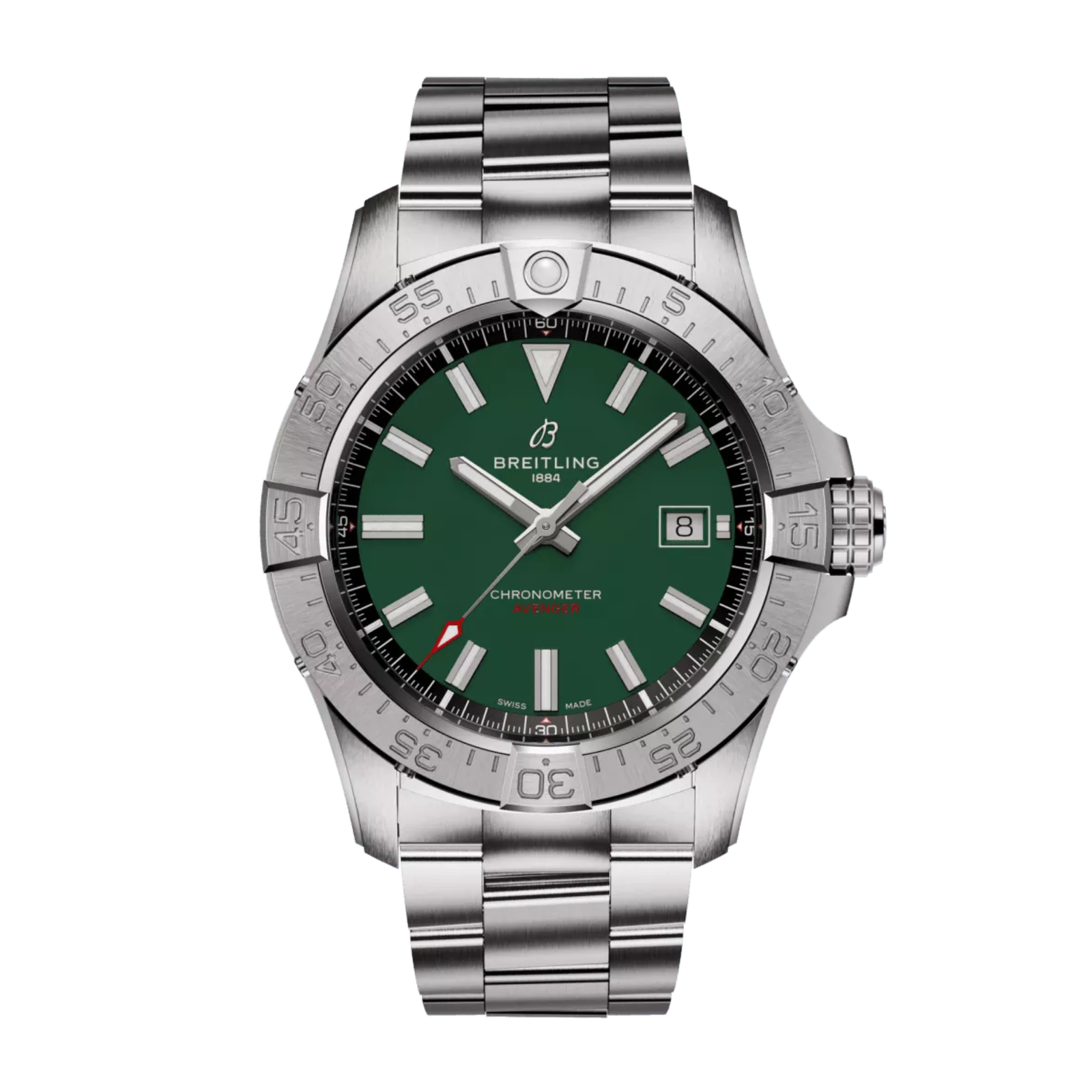 65e917cc522612abed38c80426334a41.png Avenger Steel Green Dial 42mm - Image 1