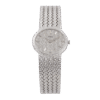 Oval White Gold Silver Dial 31mm