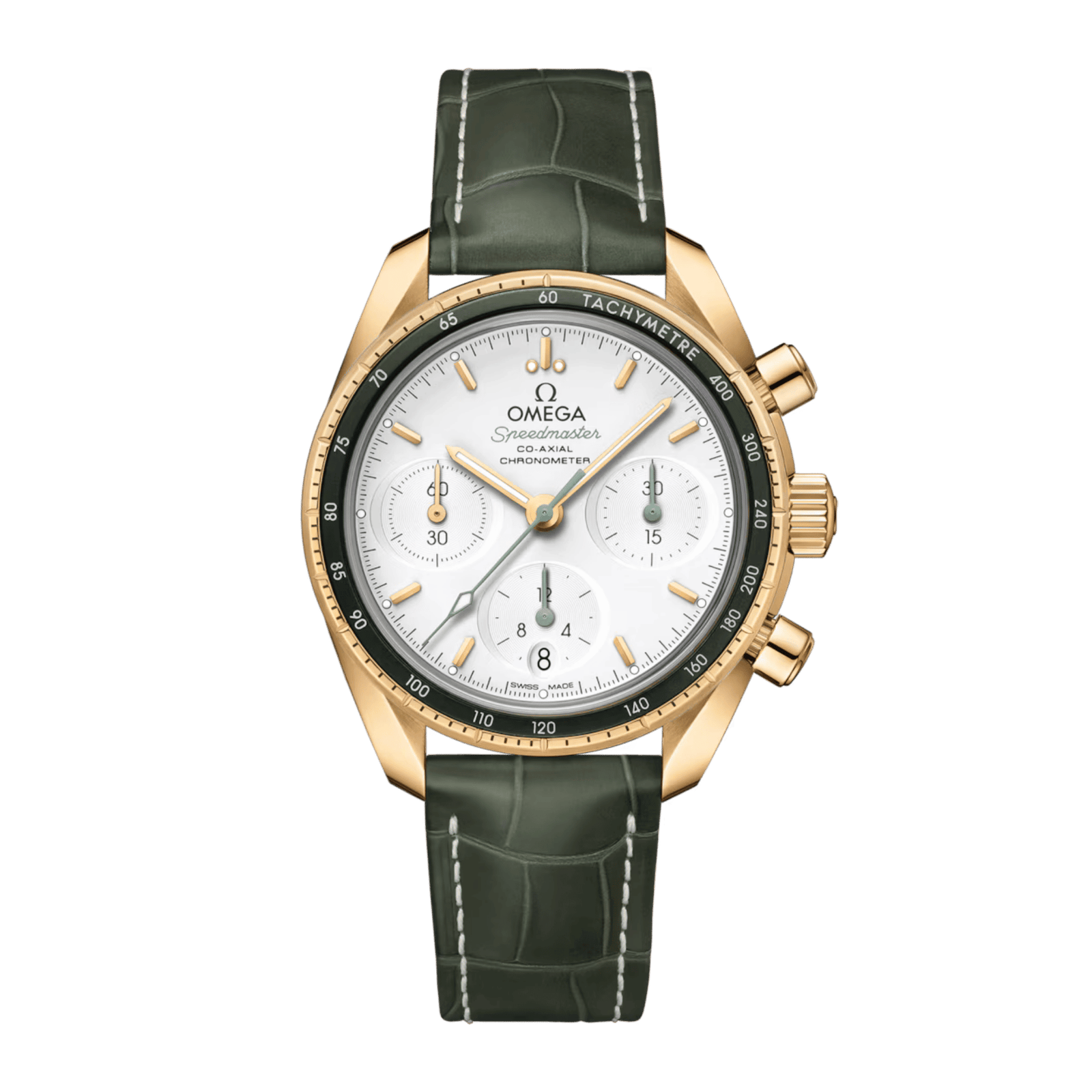 66d0ce893719cca6eaa27bb7f0ea4742.png Speedmaster Yellow Gold Silver Dial 38mm - Image 1