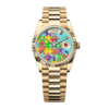 Day-Date Yellow Gold Multi-Color Puzzle Dial 36mm