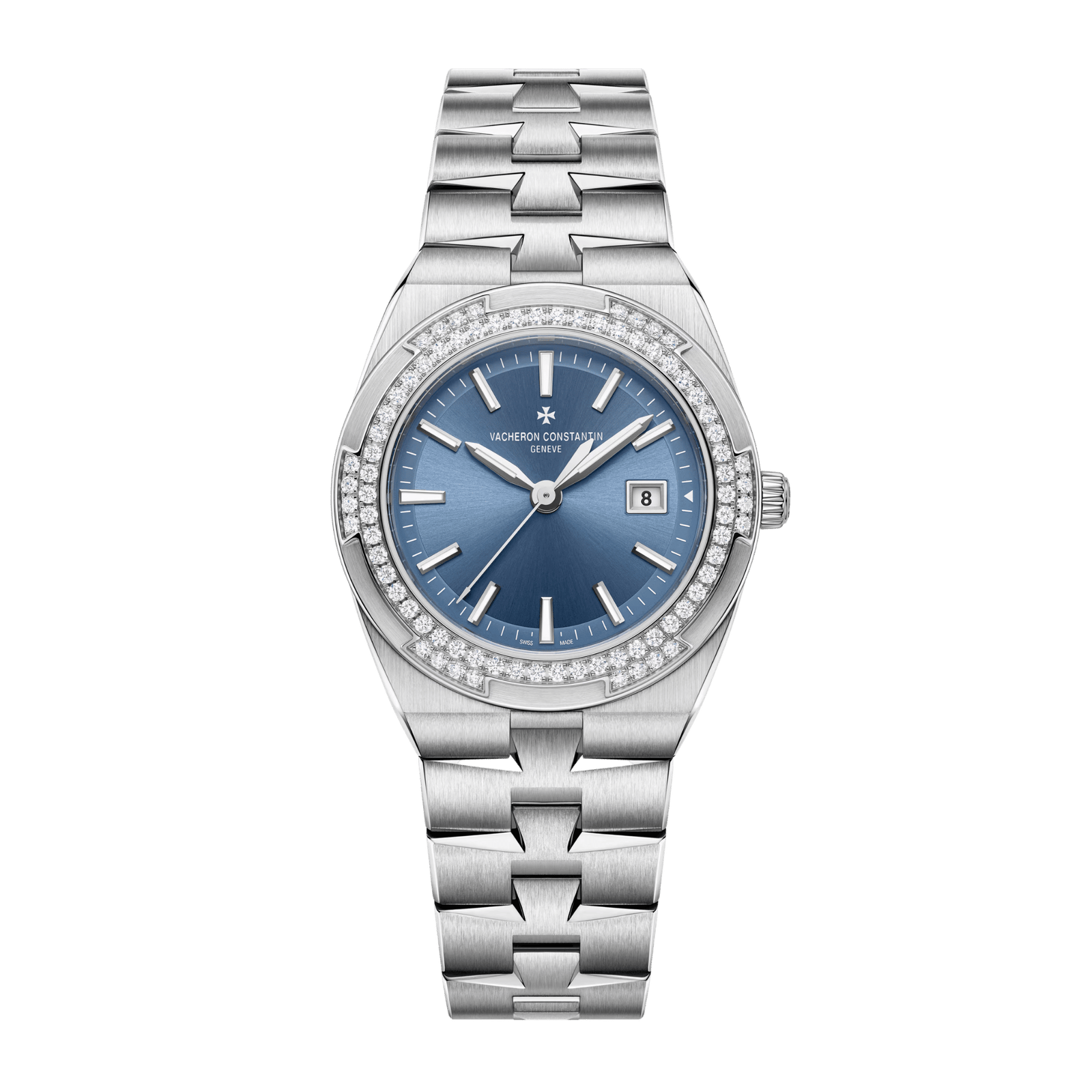 674b6f8df8c8b42c5e830dc125ce9dc1.png Overseas Quartz Steel Diamond Blue Dial 33mm - Image 1