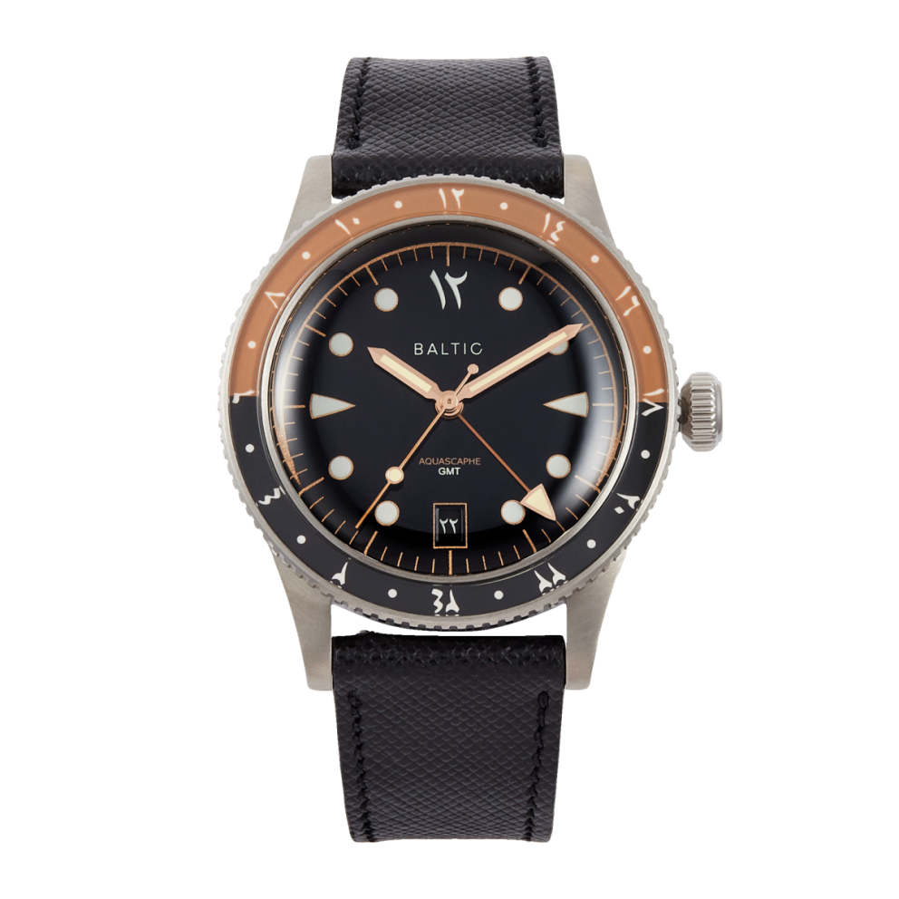 693452cb66b4fb180c0326f408f09222.webp Aquascape GMT Orange Steel Black Dial 39mm - Image 1